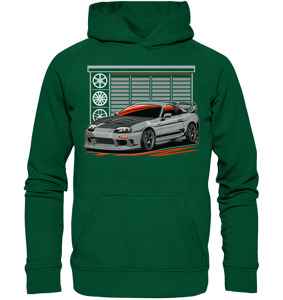 Supra MK4 Garage - Basic Unisex Hoodie - MotoMerch.de