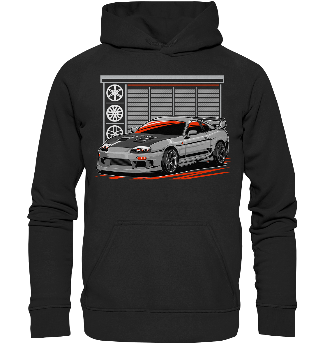 Supra MK4 Garage - Basic Unisex Hoodie - MotoMerch.de