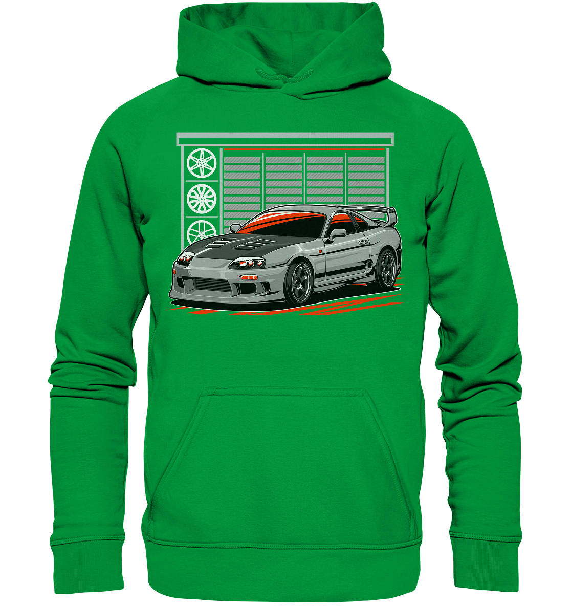Supra MK4 Garage - Basic Unisex Hoodie - MotoMerch.de