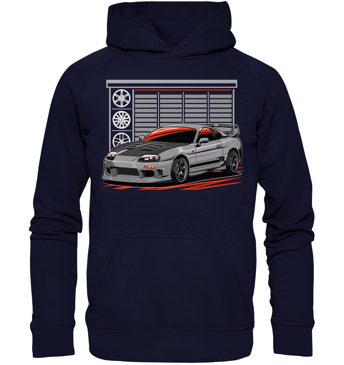 Supra MK4 Garage - Basic Unisex Hoodie - MotoMerch.de
