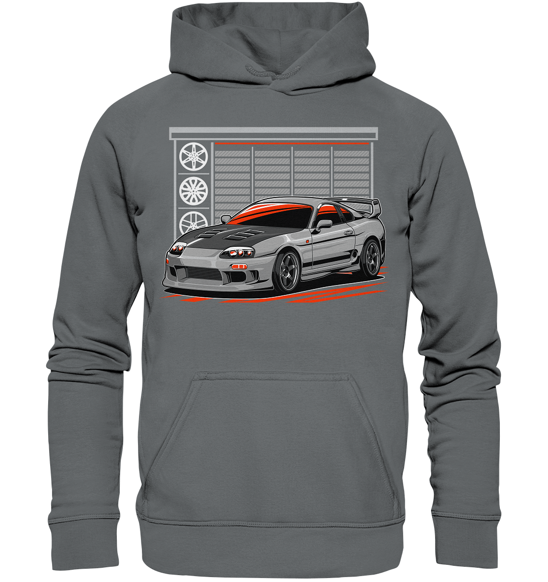 Supra MK4 Garage - Basic Unisex Hoodie - MotoMerch.de