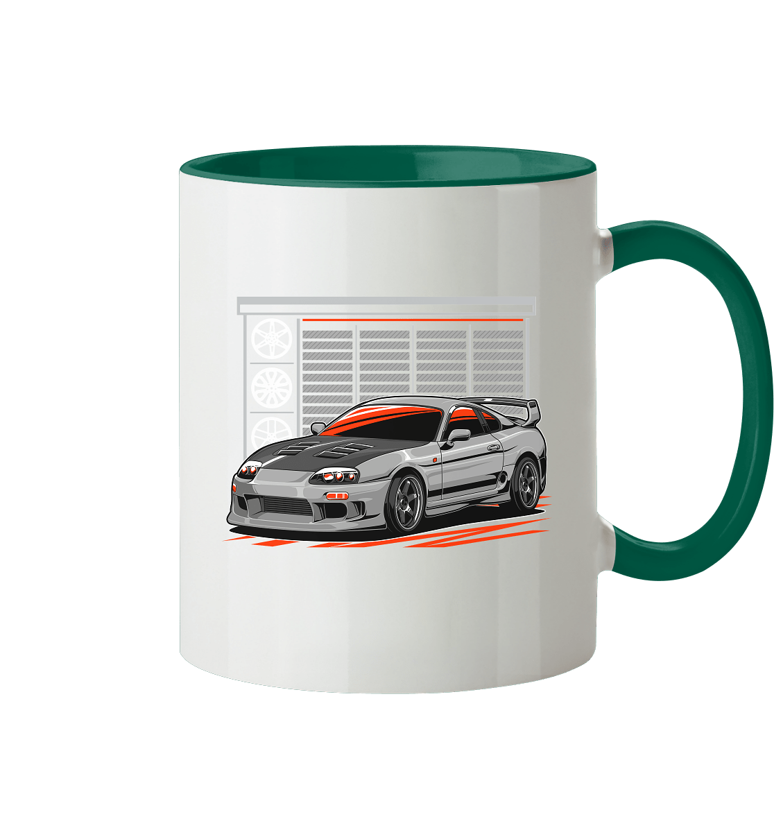 Supra MK4 Garage - Tasse zweifarbig - MotoMerch.de