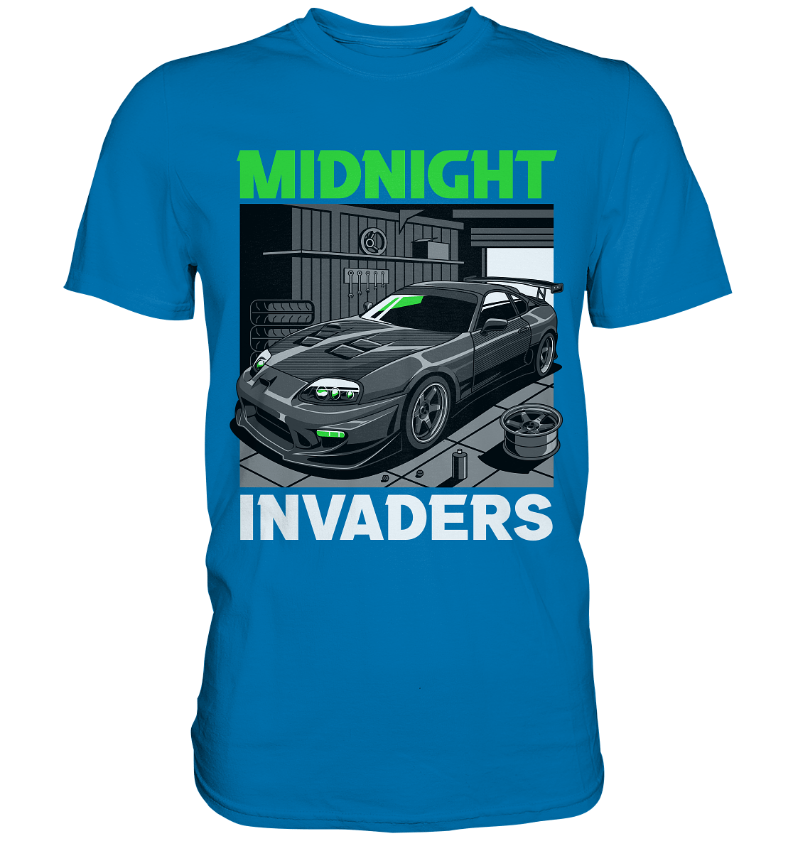 Supra MK4 - Midnight Invaders - Premium Shirt - MotoMerch.de