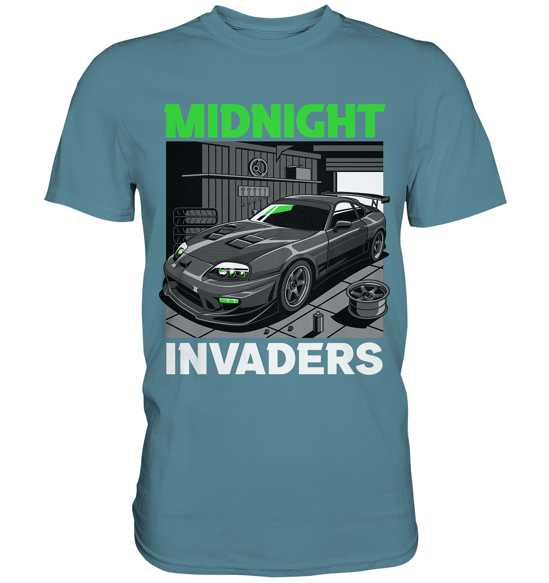 Supra MK4 - Midnight Invaders - Premium Shirt - MotoMerch.de