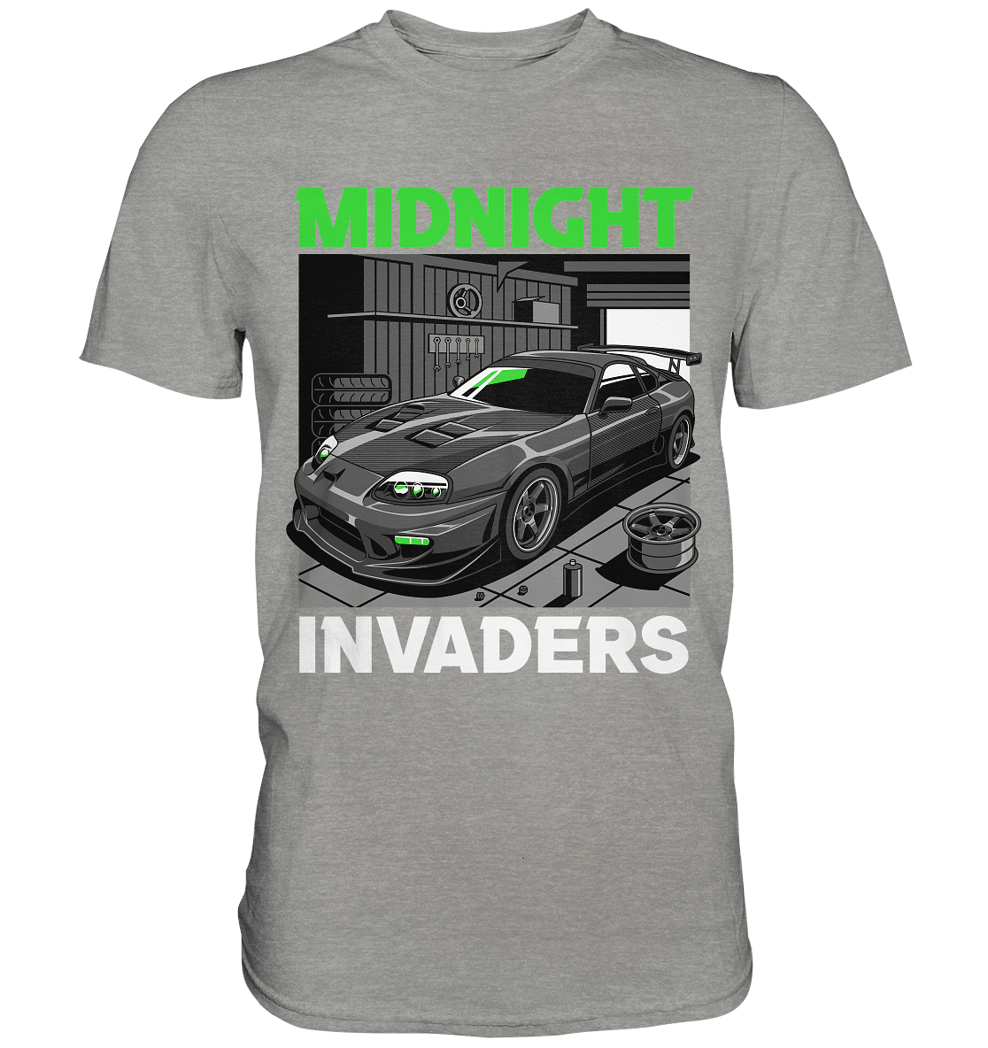 Supra MK4 - Midnight Invaders - Premium Shirt - MotoMerch.de