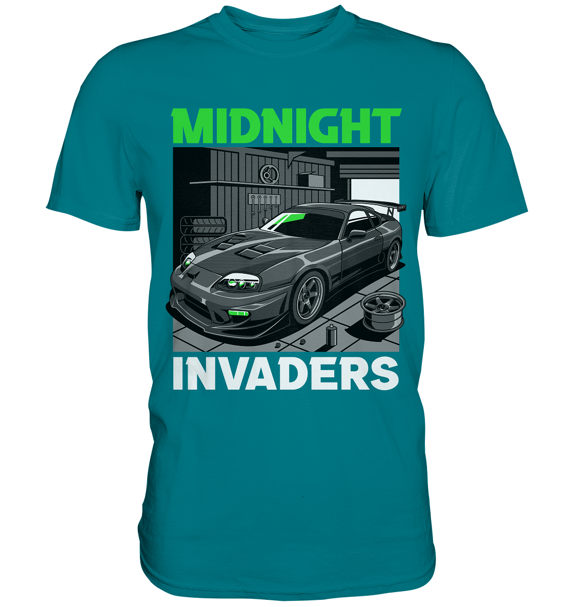 Supra MK4 - Midnight Invaders - Premium Shirt - MotoMerch.de