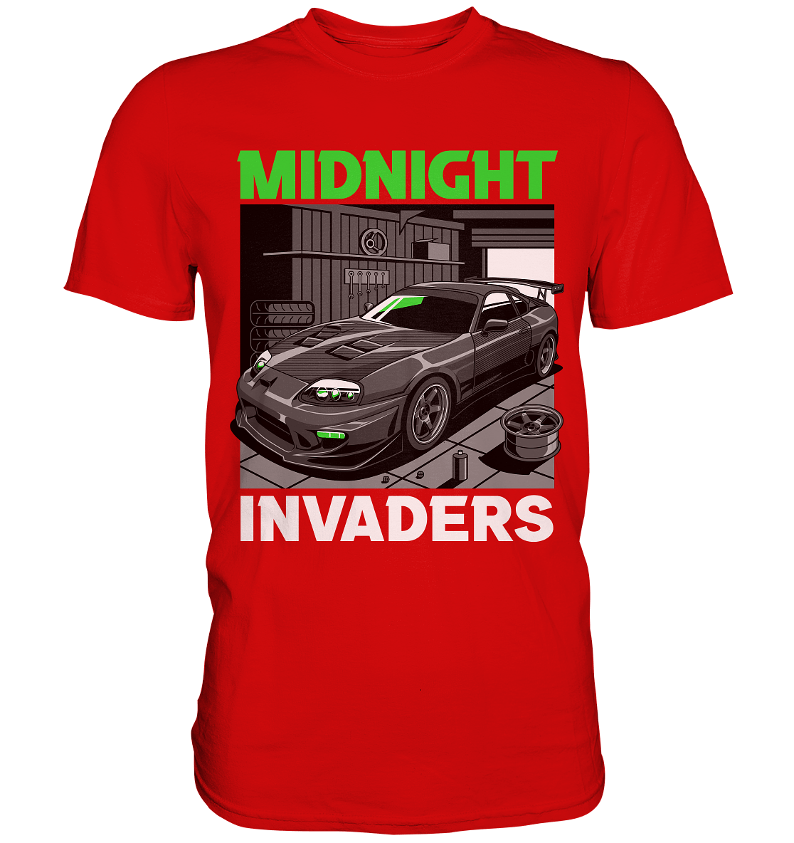 Supra MK4 - Midnight Invaders - Premium Shirt - MotoMerch.de