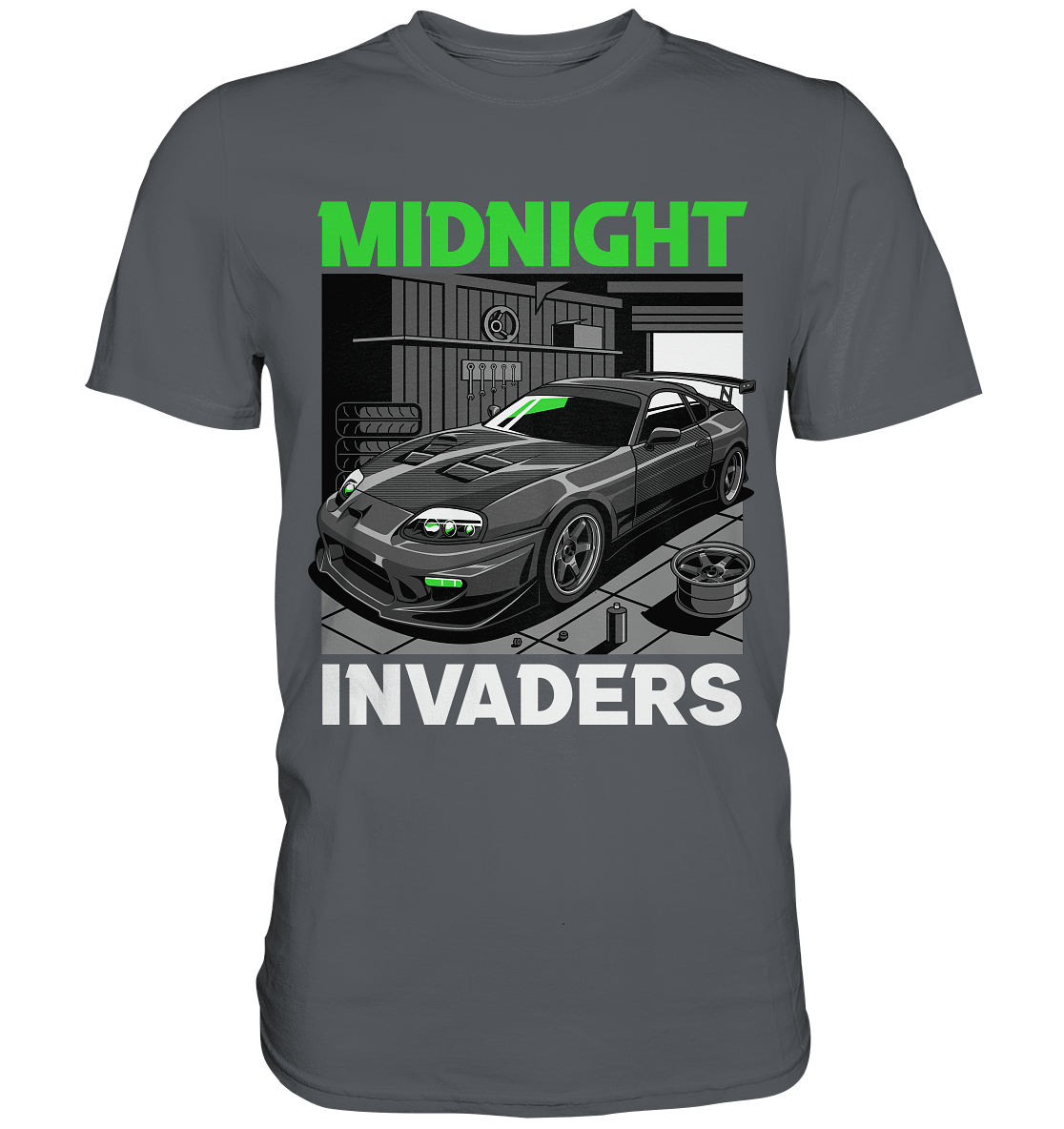 Supra MK4 - Midnight Invaders - Premium Shirt - MotoMerch.de
