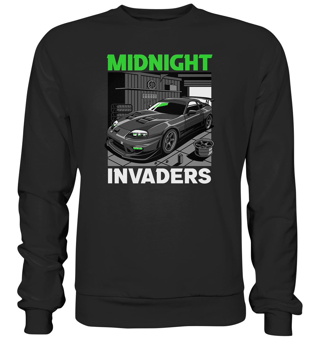 Supra MK4 - Midnight Invaders - Premium Sweatshirt - MotoMerch.de