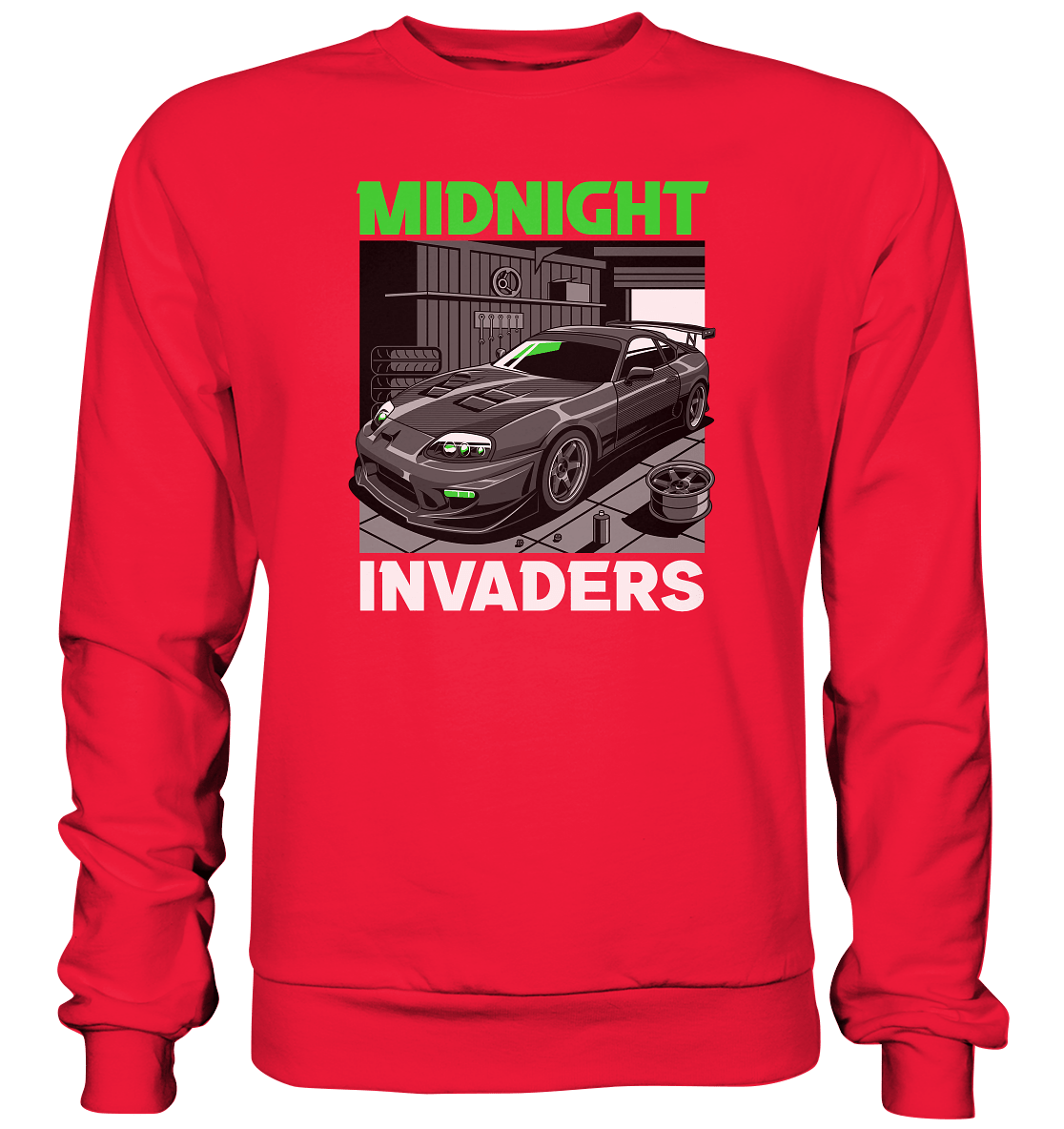 Supra MK4 - Midnight Invaders - Premium Sweatshirt - MotoMerch.de