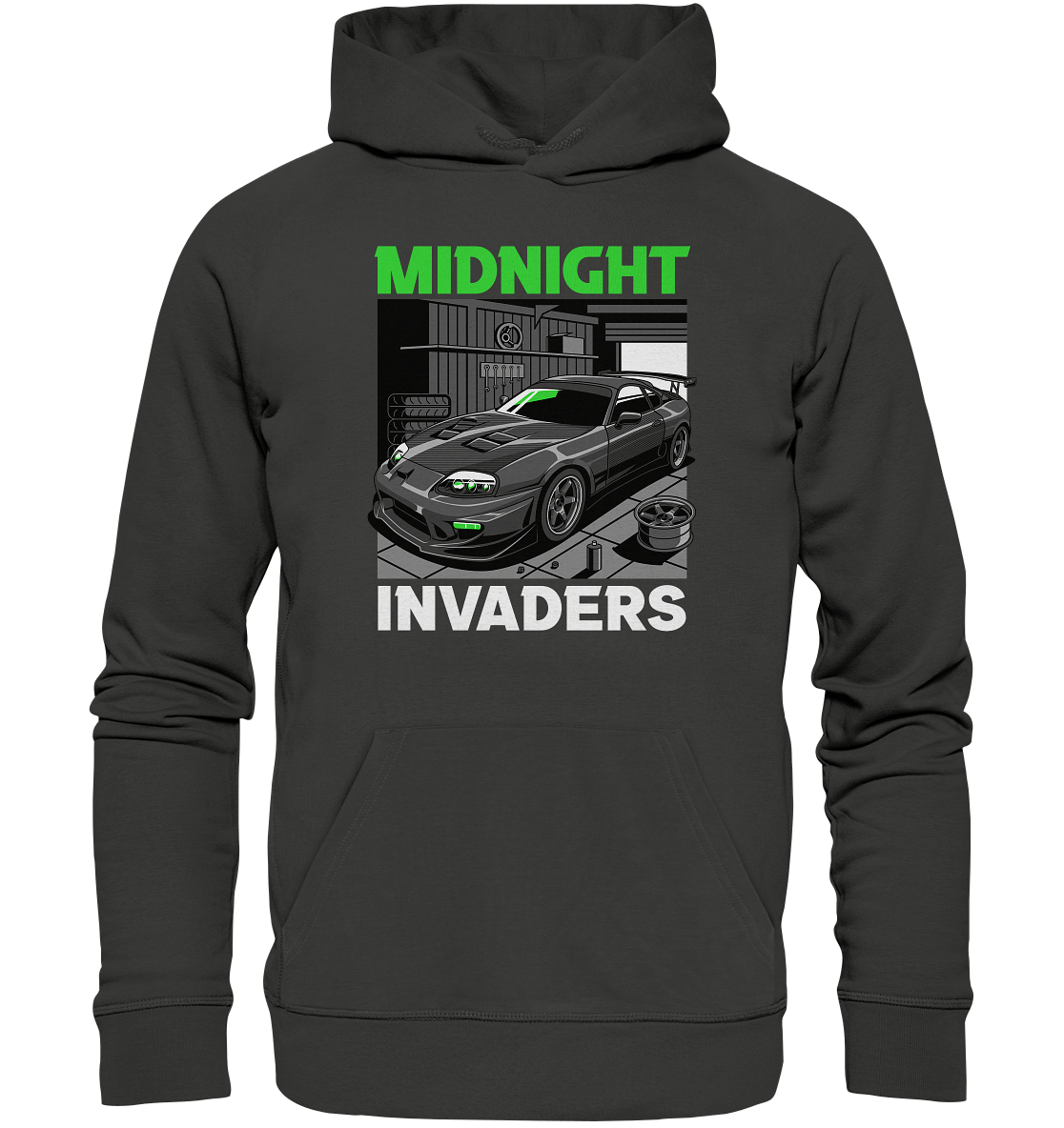 Supra MK4 - Midnight Invaders - Premium Unisex Hoodie - MotoMerch.de