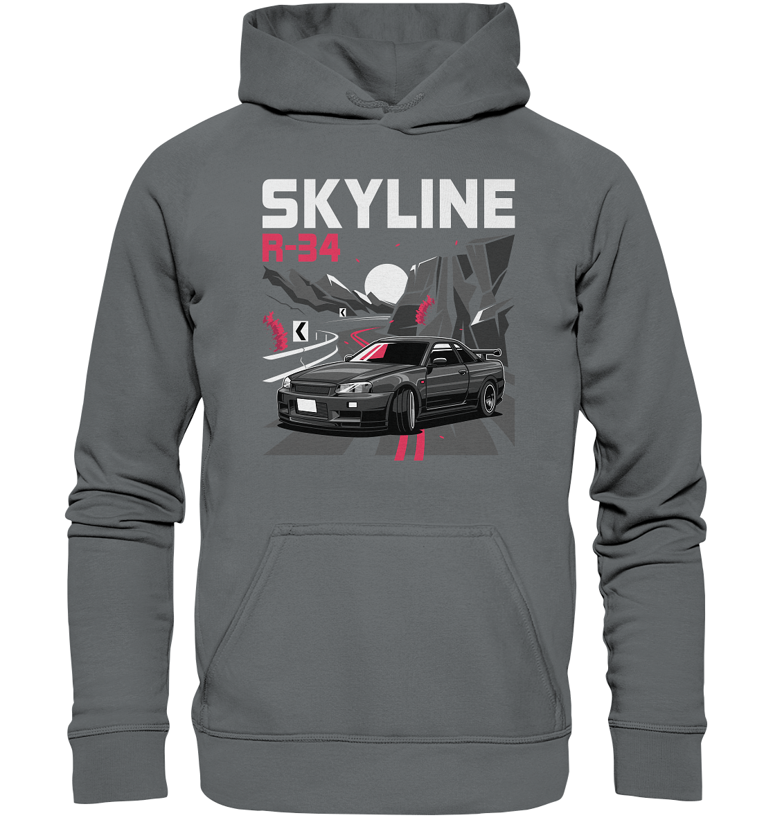 Touge R34 - Basic Unisex Hoodie - MotoMerch.de