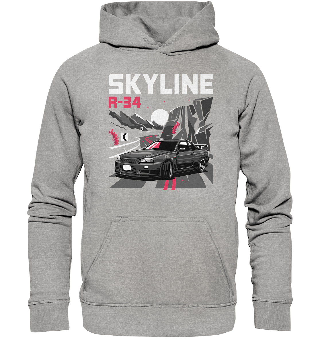 Touge R34 - Basic Unisex Hoodie - MotoMerch.de