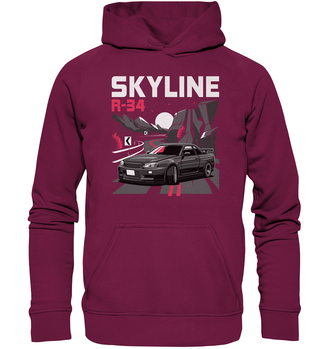 Touge R34 - Basic Unisex Hoodie - MotoMerch.de