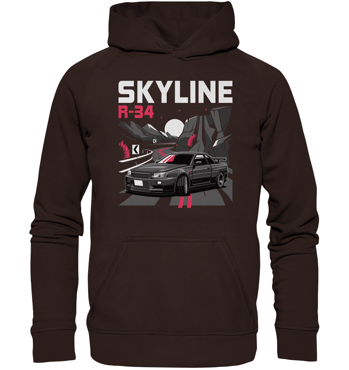 Touge R34 - Basic Unisex Hoodie - MotoMerch.de