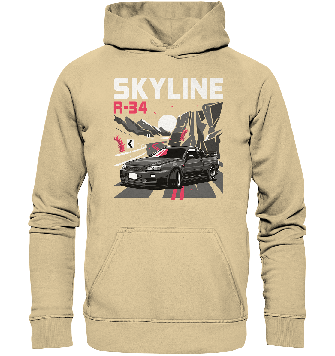 Touge R34 - Basic Unisex Hoodie - MotoMerch.de