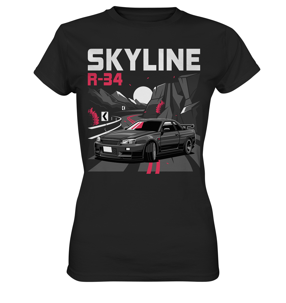 Touge R34 - Ladies Premium Shirt - MotoMerch.de