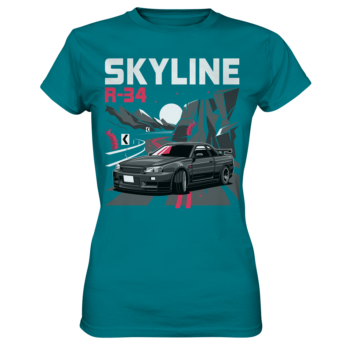 Touge R34 - Ladies Premium Shirt - MotoMerch.de