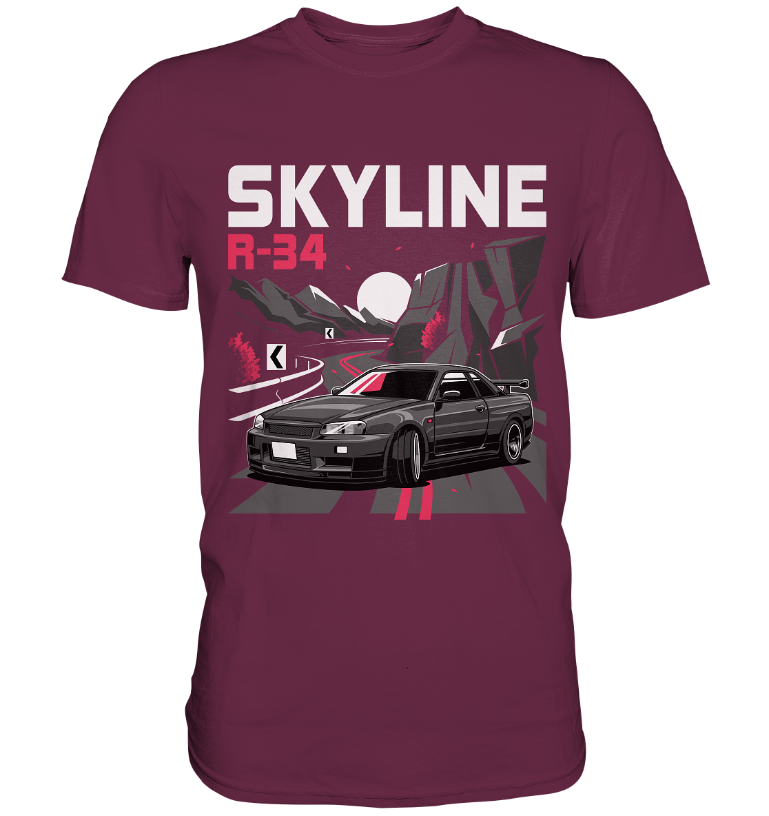 Touge R34 - Premium Shirt - MotoMerch.de