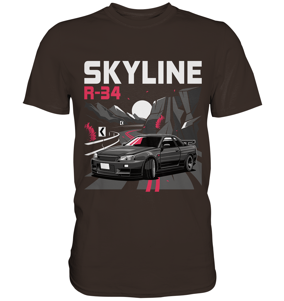 Touge R34 - Premium Shirt - MotoMerch.de