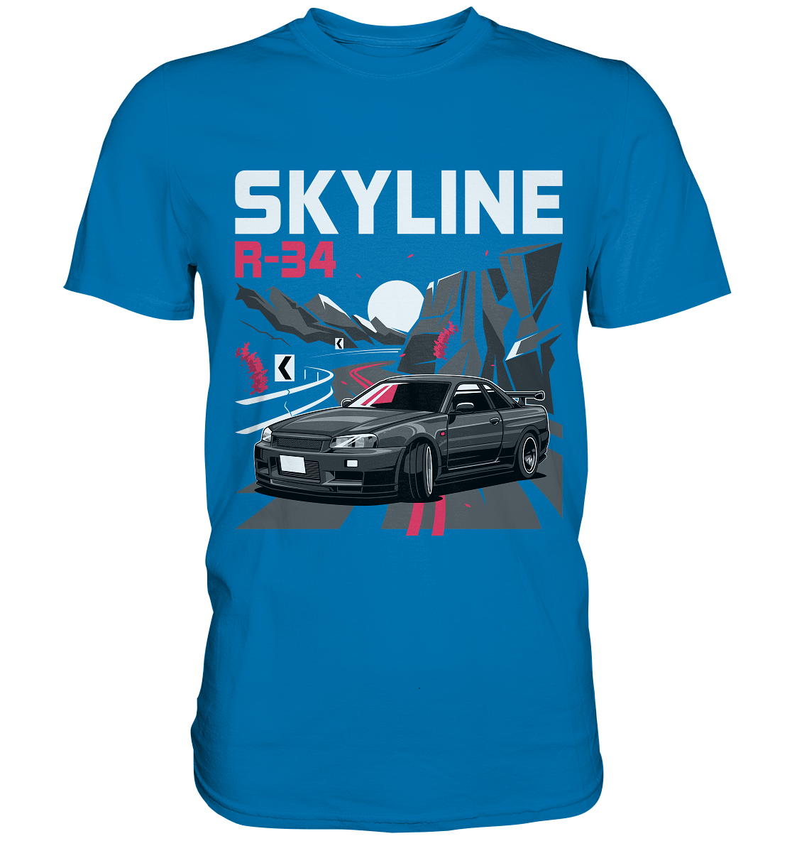 Touge R34 - Premium Shirt - MotoMerch.de