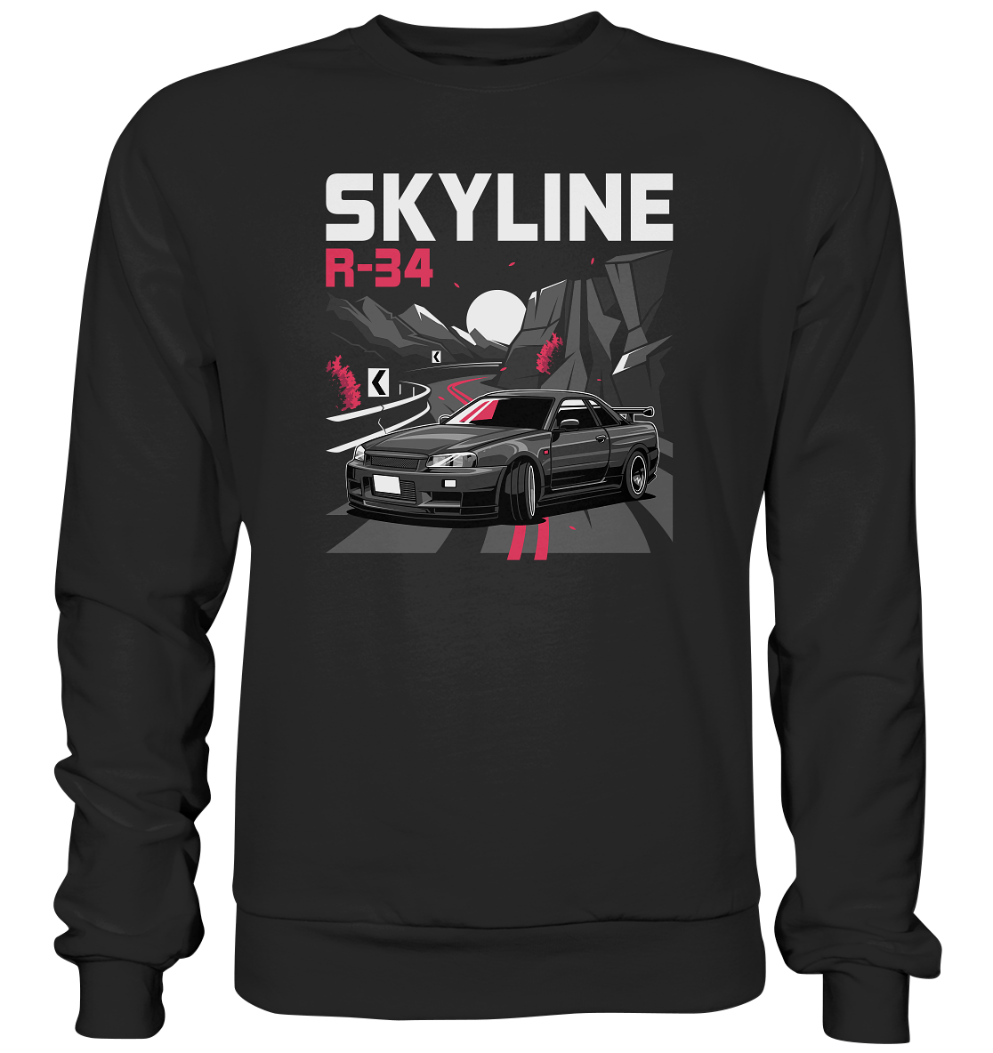 Touge R34 - Premium Sweatshirt - MotoMerch.de