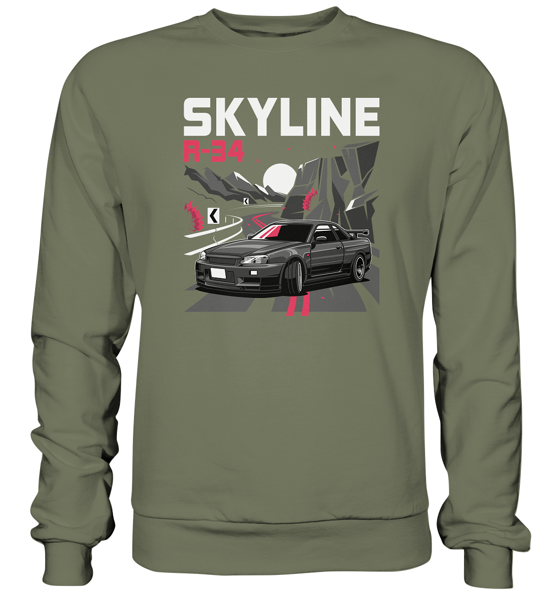 Touge R34 - Premium Sweatshirt - MotoMerch.de