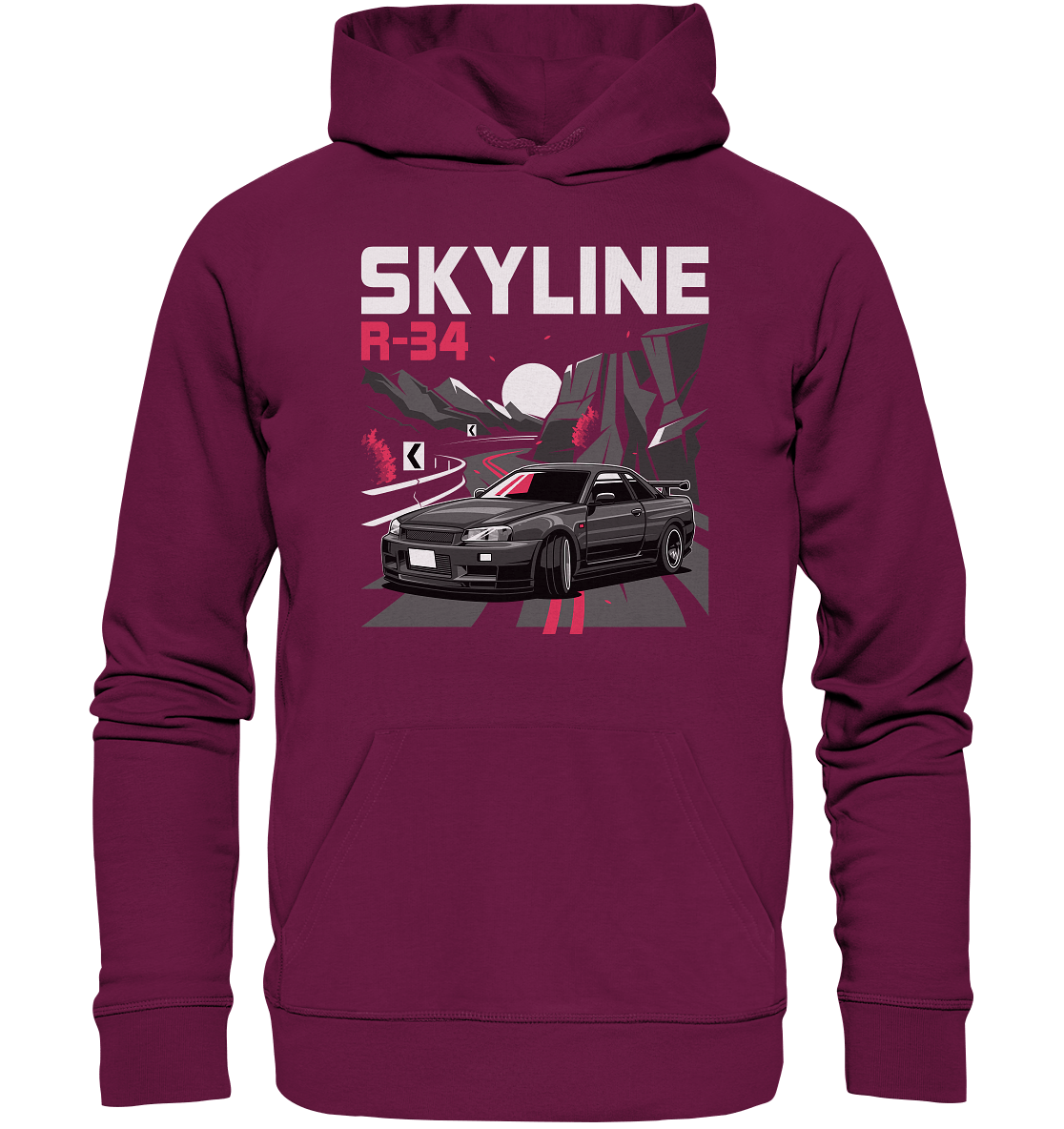 Touge R34 - Premium Unisex Hoodie - MotoMerch.de