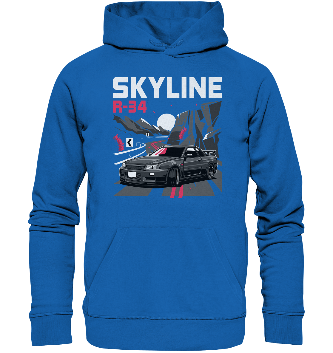 Touge R34 - Premium Unisex Hoodie - MotoMerch.de