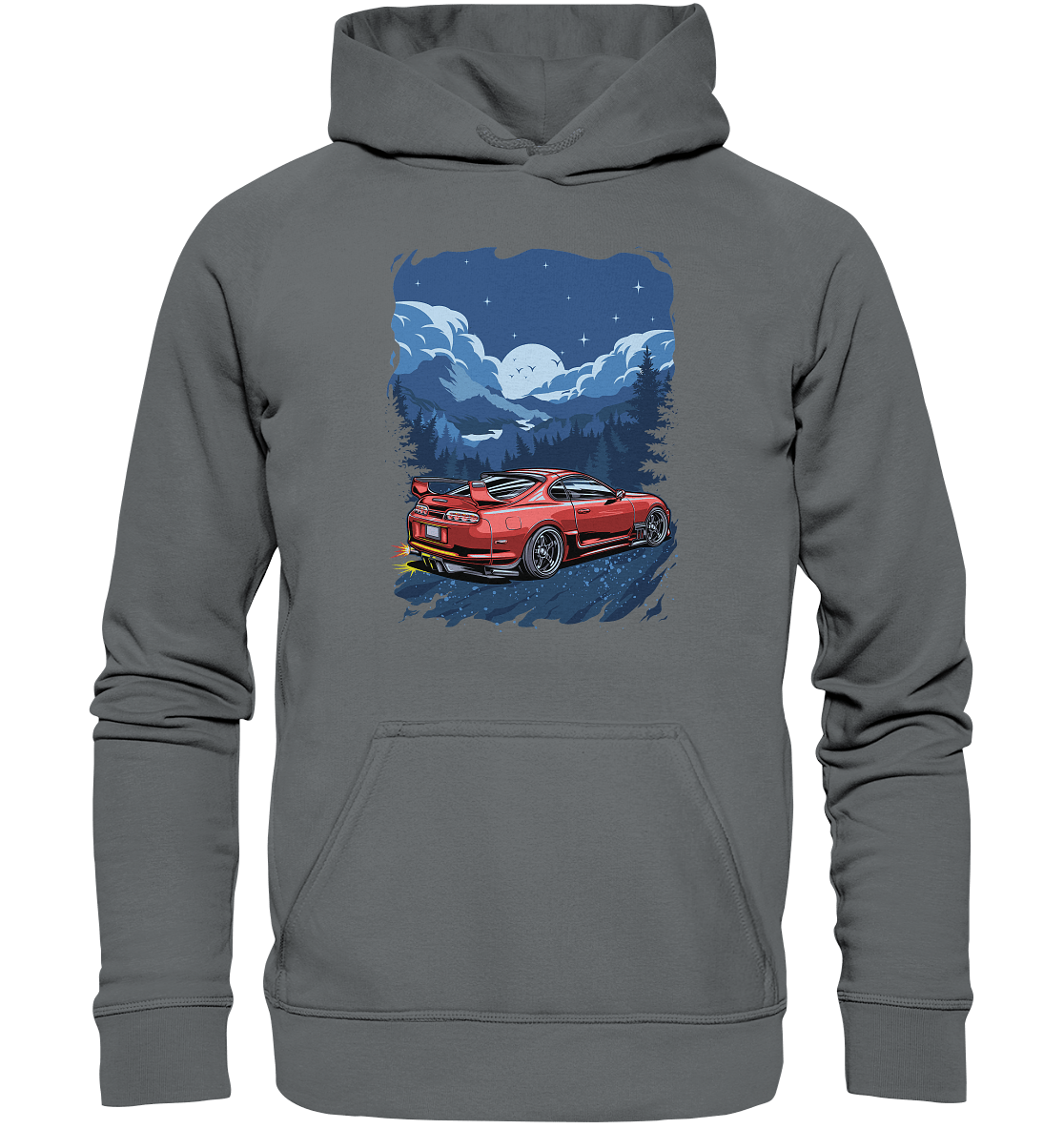 Toyota Supra Nightride - Basic Unisex Hoodie - MotoMerch.de