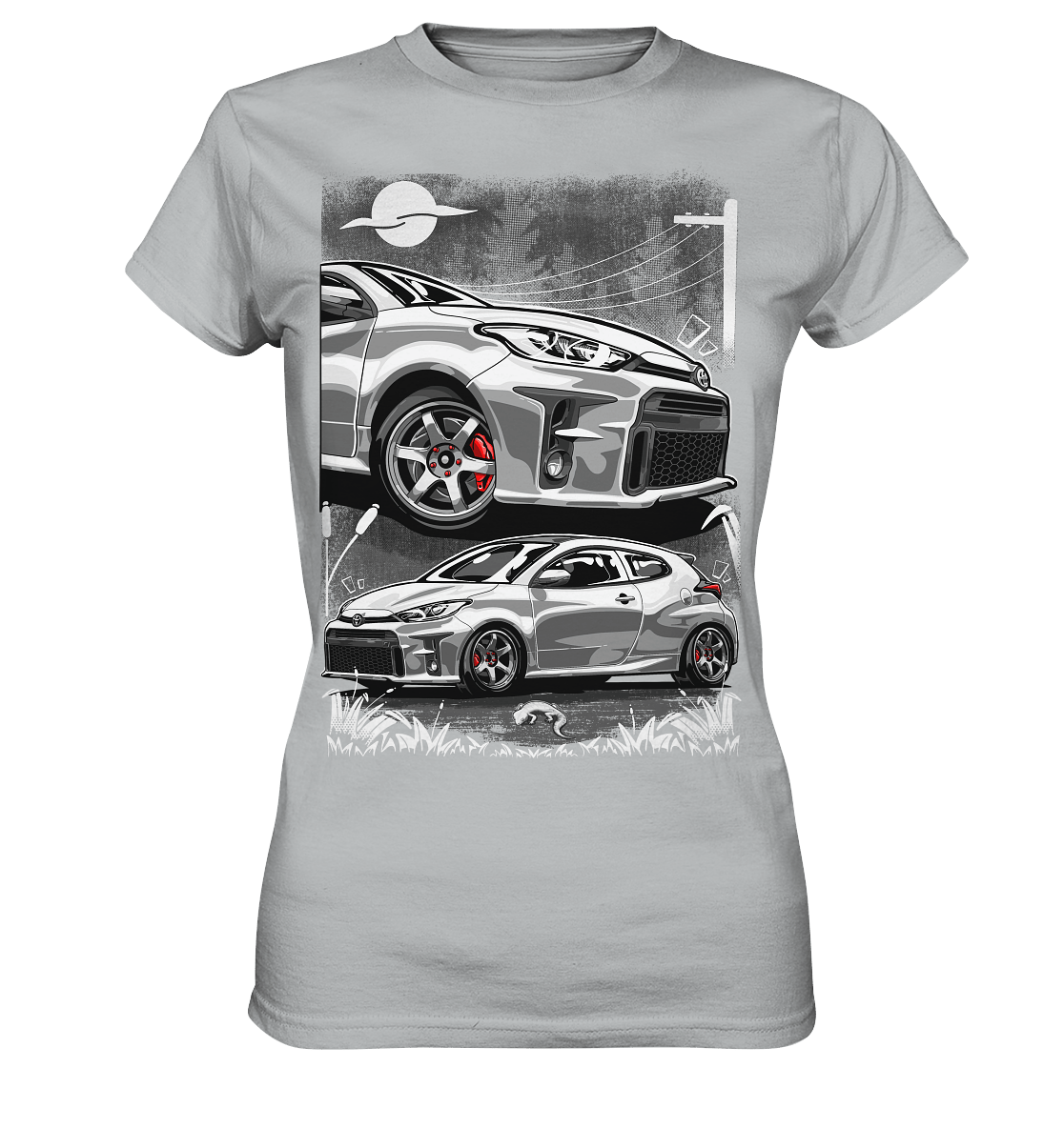 Two Face Yaris GR - Ladies Premium Shirt - MotoMerch.de