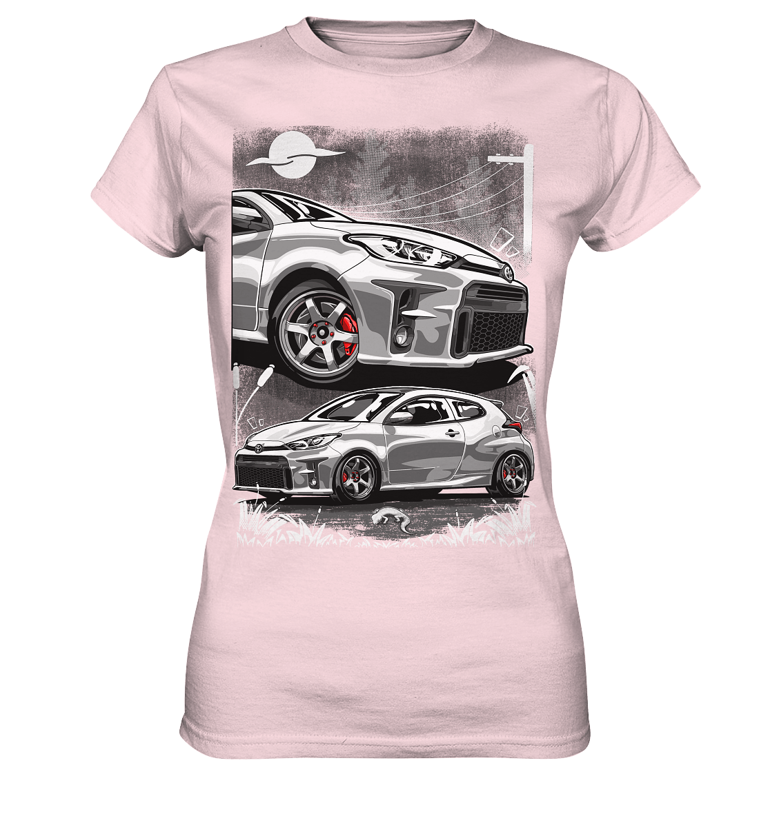 Two Face Yaris GR - Ladies Premium Shirt - MotoMerch.de