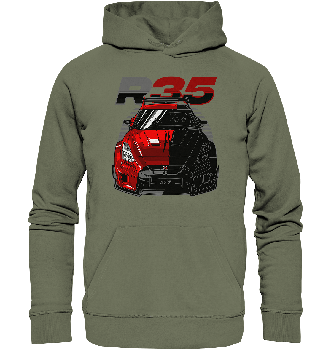 TwoFace Nissan R35 GT-R - Premium Unisex Hoodie - MotoMerch.de