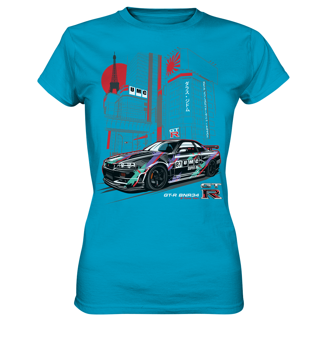 UMC Nissan Skyline R34 GT-R - Ladies Premium Shirt – MotoMerch.de
