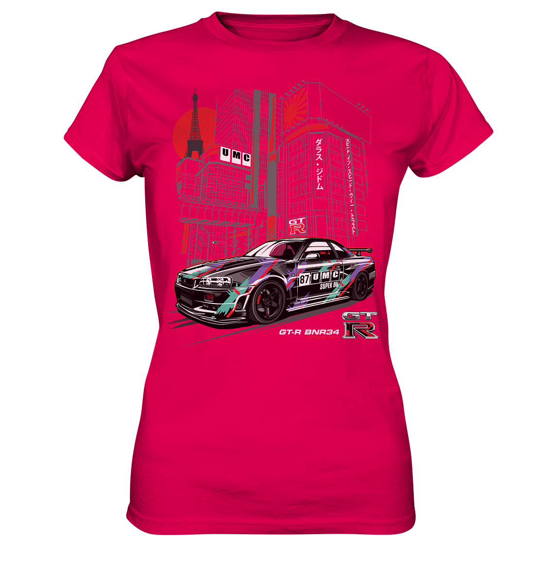 UMC Nissan Skyline R34 GT-R - Ladies Premium Shirt - MotoMerch.de