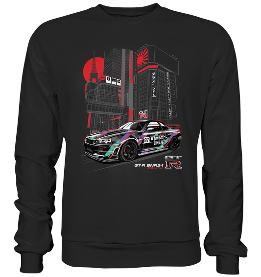 UMC Nissan Skyline R34 GT-R - Premium Sweatshirt - MotoMerch.de