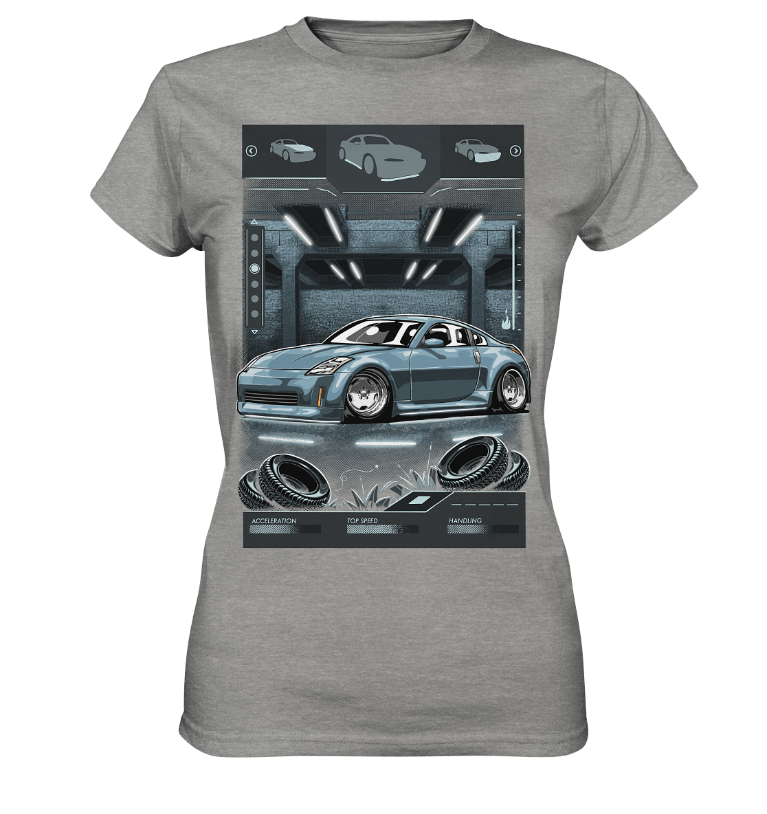 Underground Nissan 350Z - Ladies Premium Shirt - MotoMerch.de