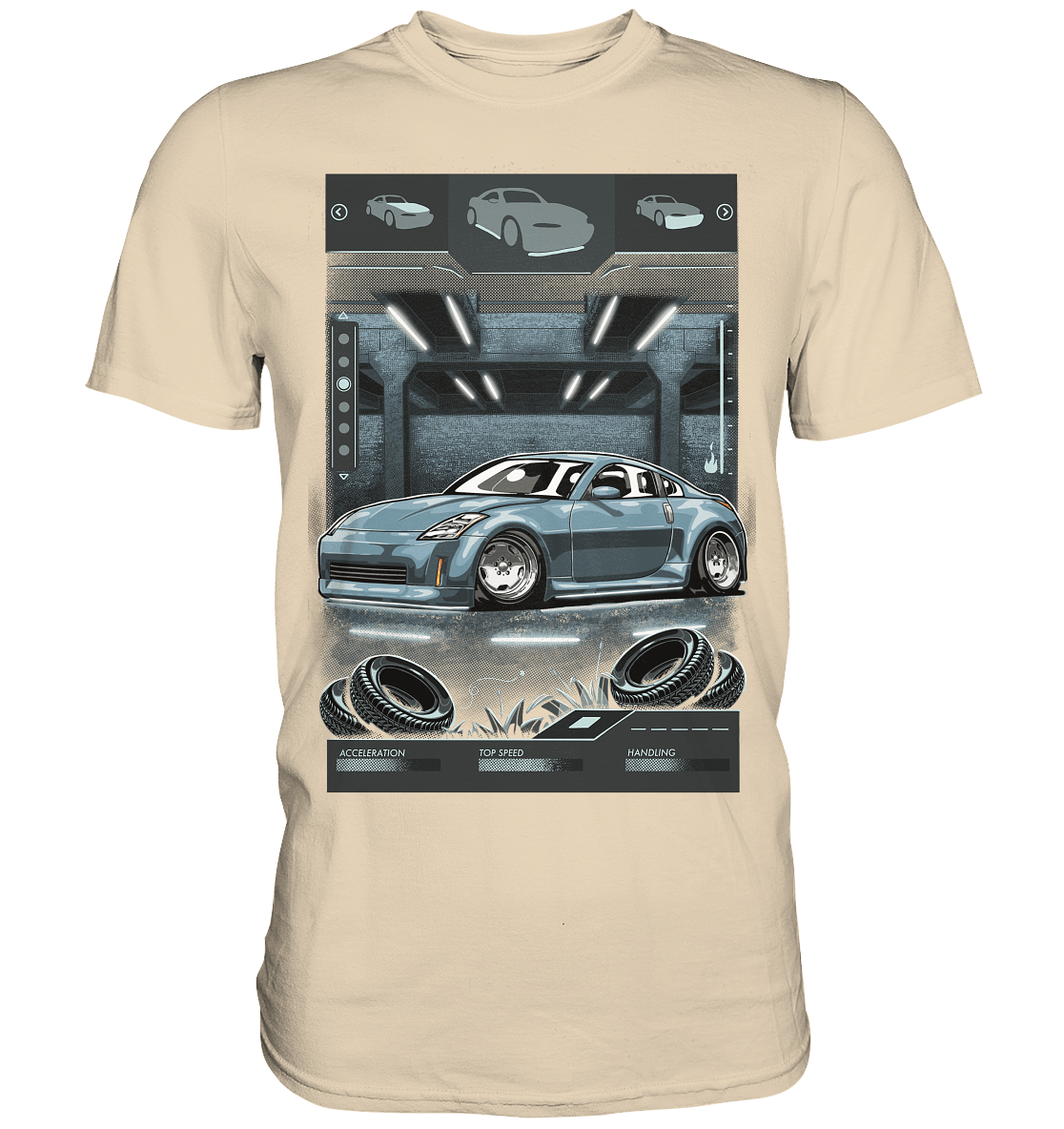 Underground Nissan 350Z - Premium Shirt - MotoMerch.de