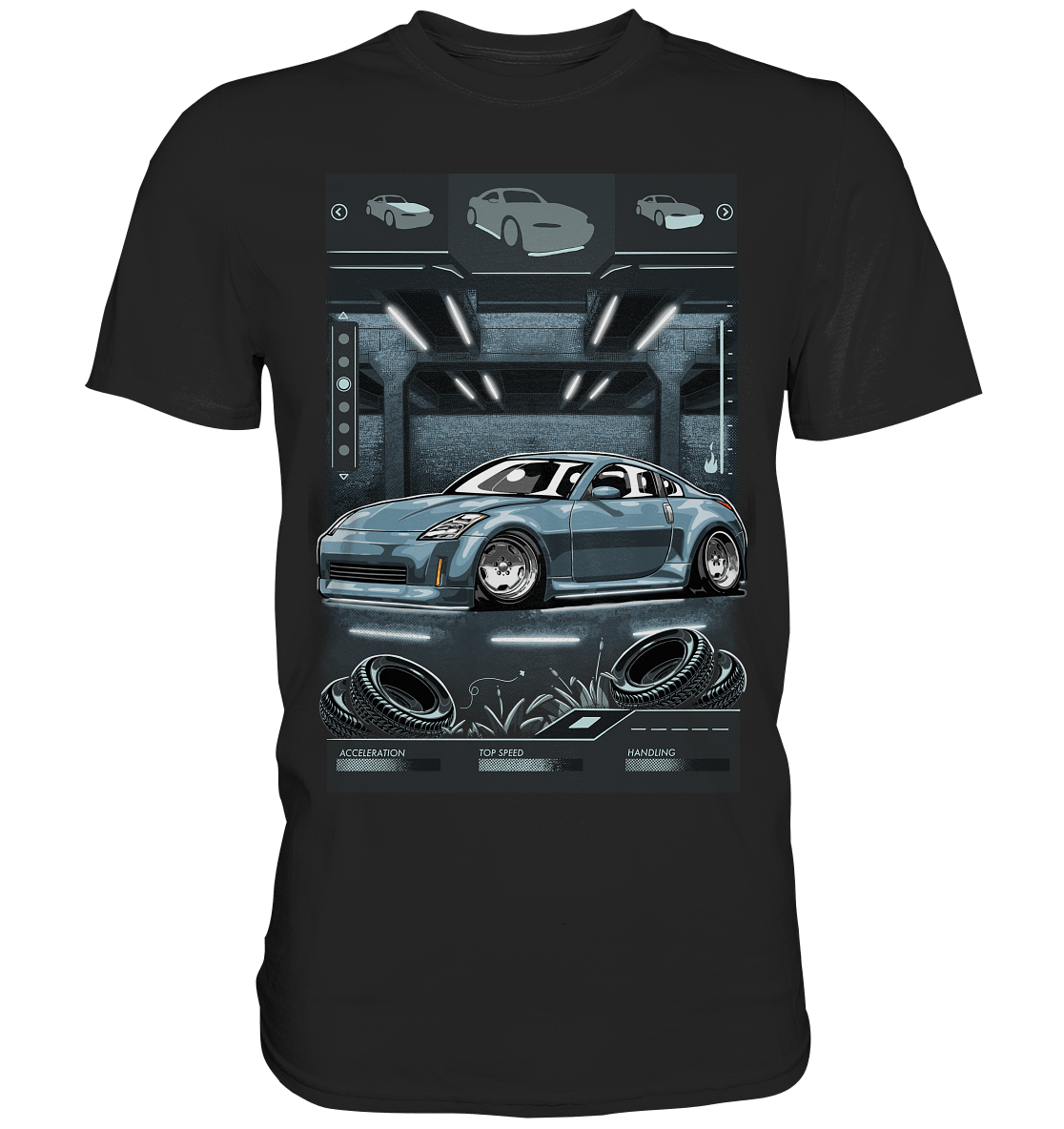 Underground Nissan 350Z - Premium Shirt - MotoMerch.de