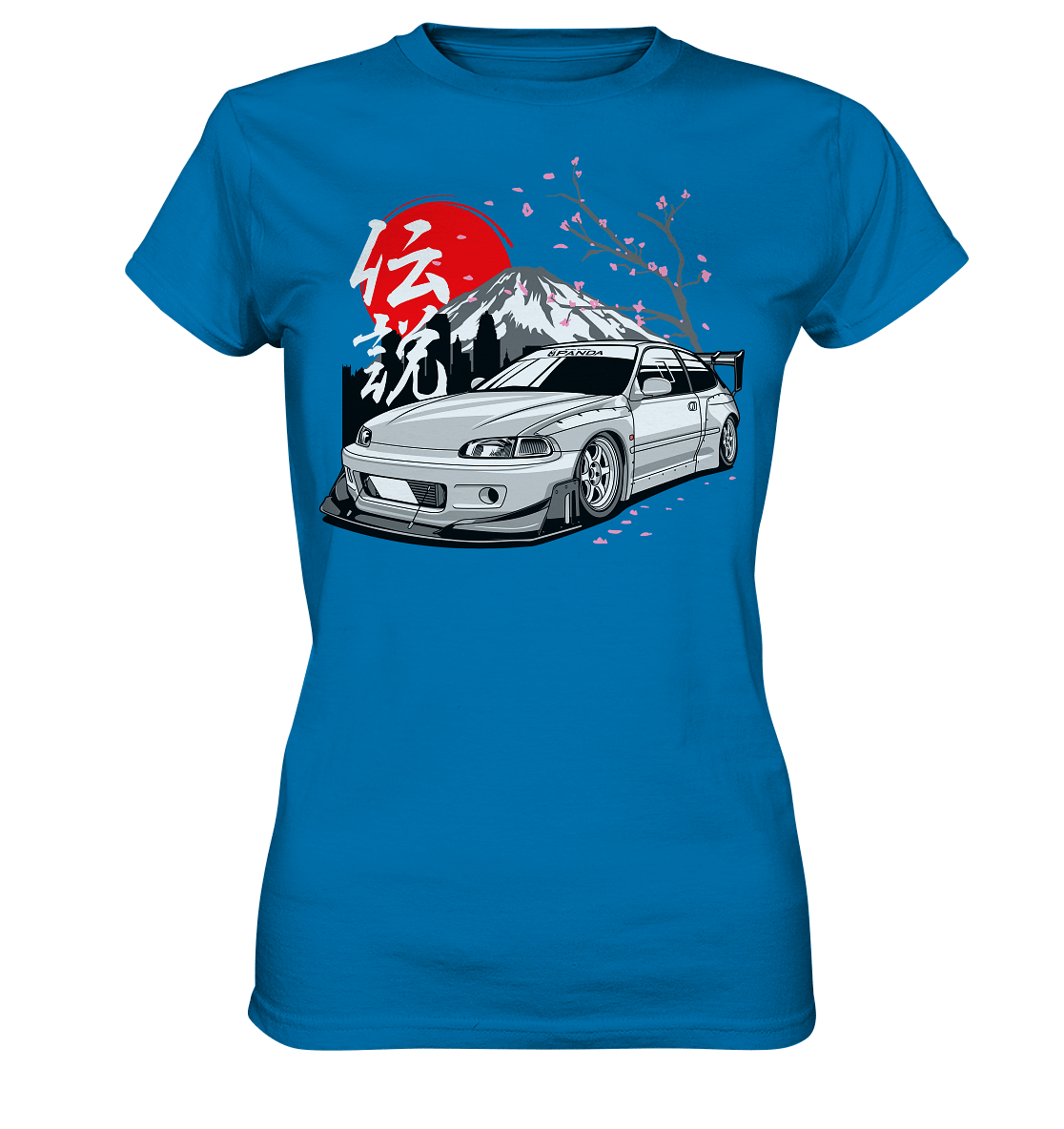 Widebody Honda Civic EG6 - Ladies Premium Shirt - MotoMerch.de