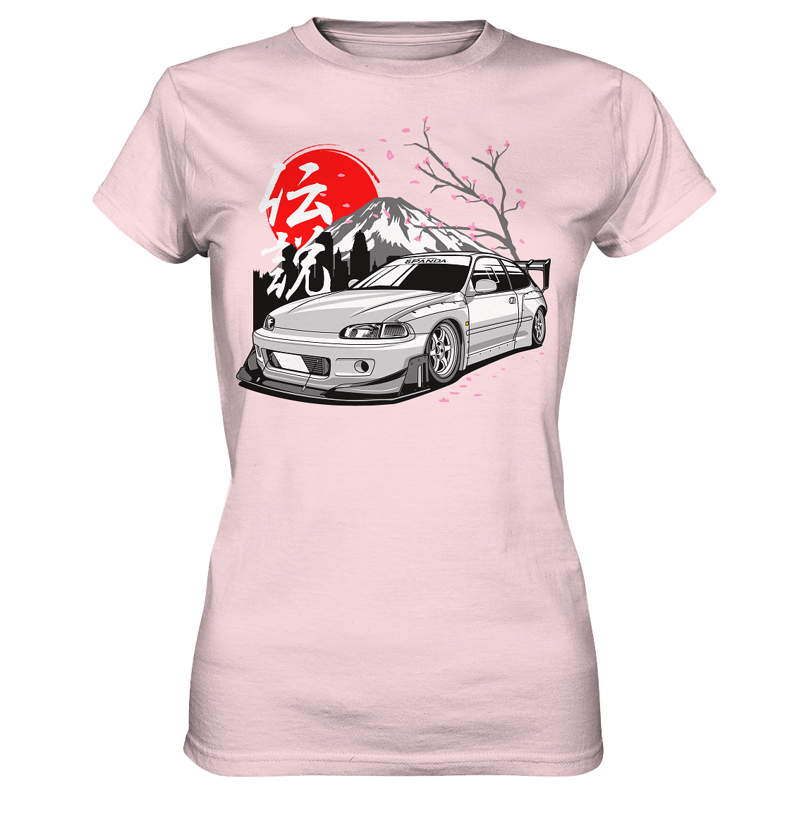 Widebody Honda Civic EG6 - Ladies Premium Shirt - MotoMerch.de