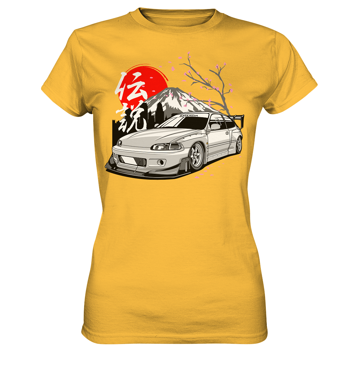 Widebody Honda Civic EG6 - Ladies Premium Shirt - MotoMerch.de