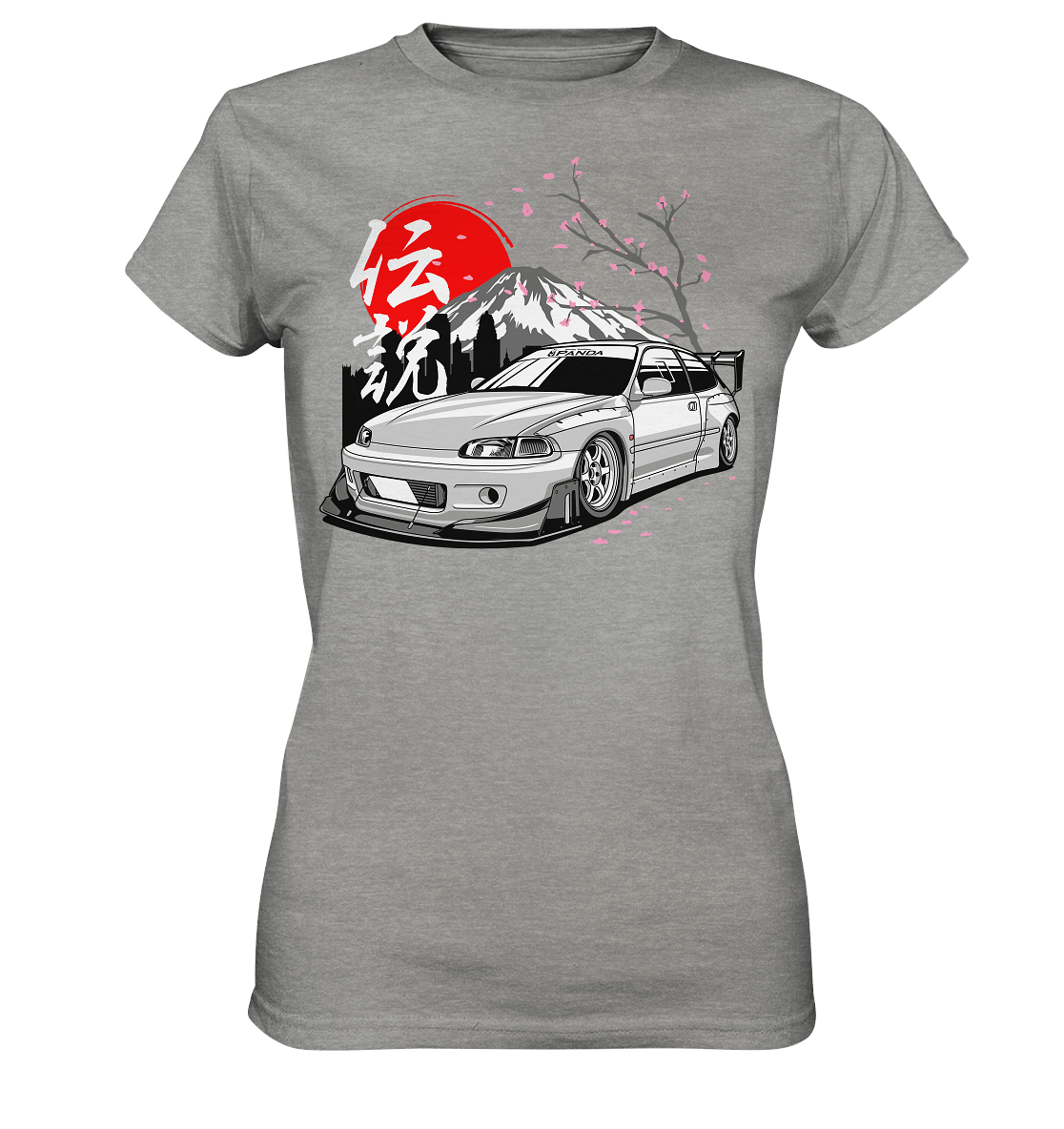 Widebody Honda Civic EG6 - Ladies Premium Shirt - MotoMerch.de