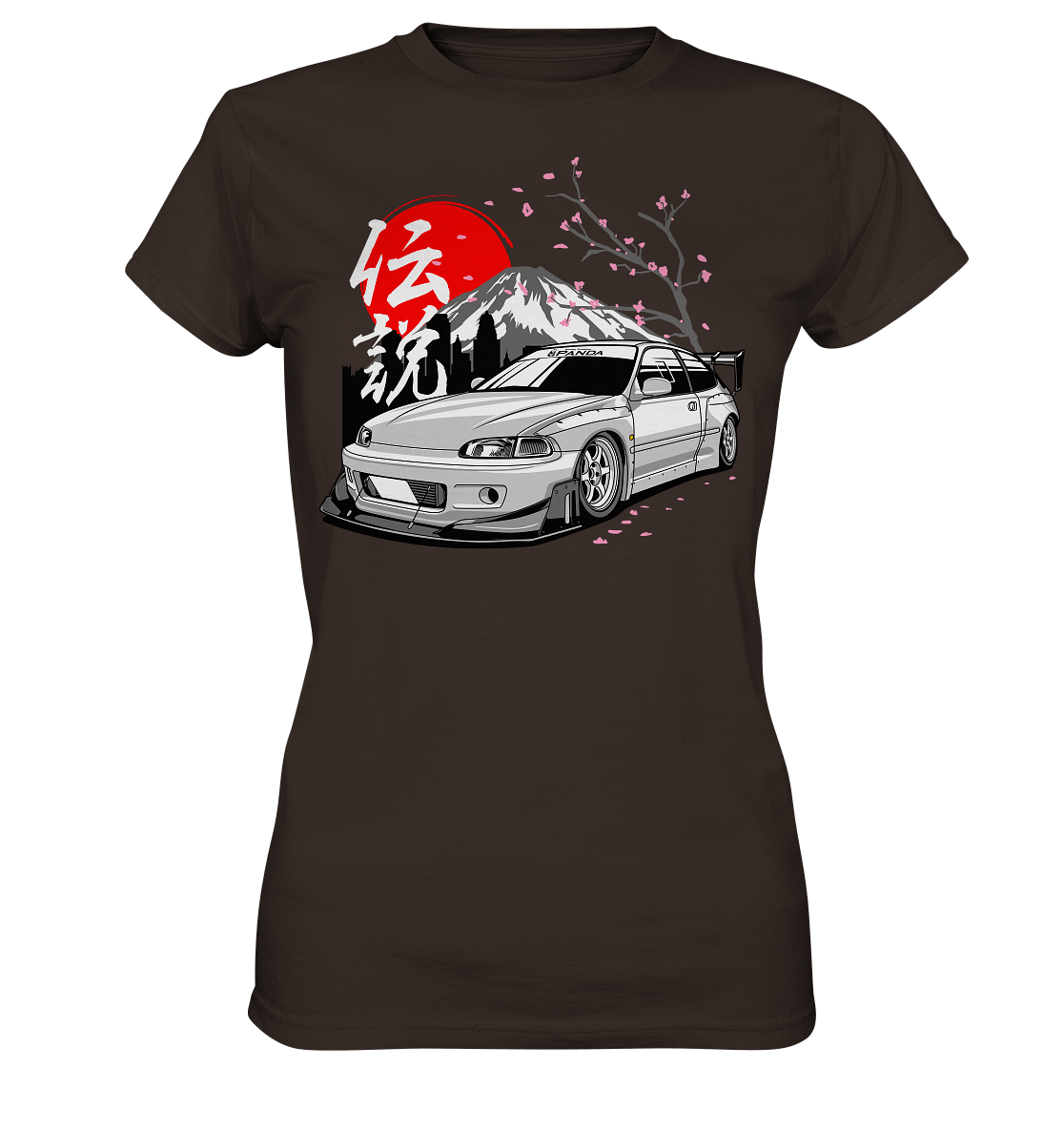 Widebody Honda Civic EG6 - Ladies Premium Shirt - MotoMerch.de