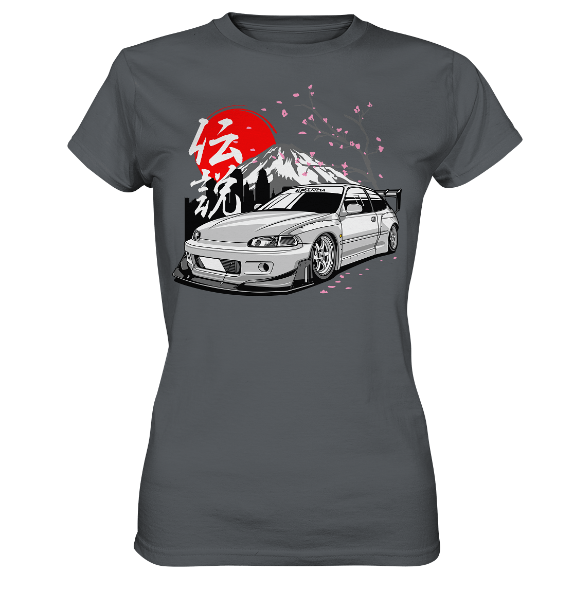 Widebody Honda Civic EG6 - Ladies Premium Shirt - MotoMerch.de