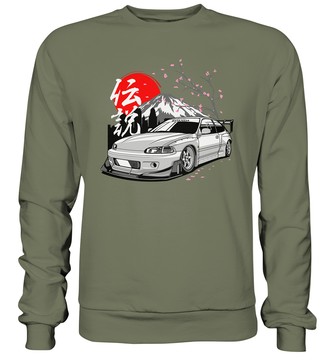 Widebody Honda Civic EG6 - Premium Sweatshirt - MotoMerch.de