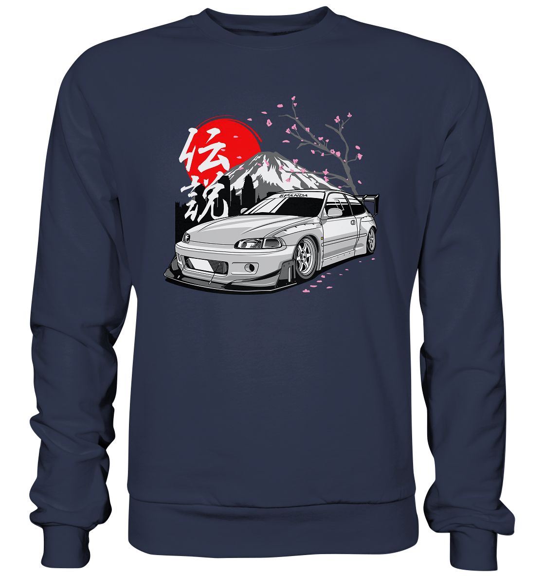 Widebody Honda Civic EG6 - Premium Sweatshirt - MotoMerch.de