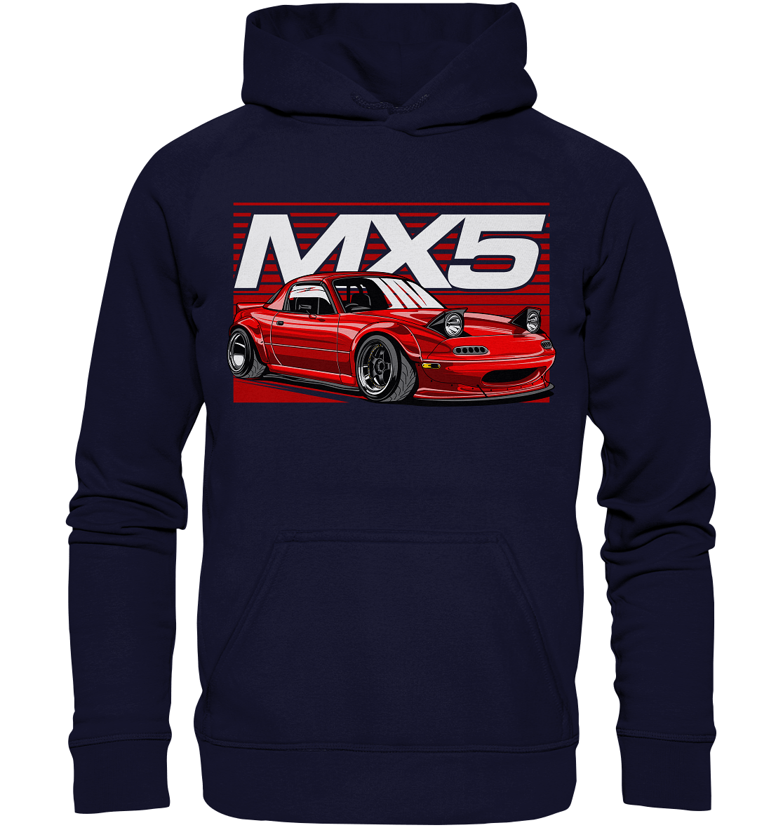 Widebody Mazda MX5 - Basic Unisex Hoodie XL - MotoMerch.de
