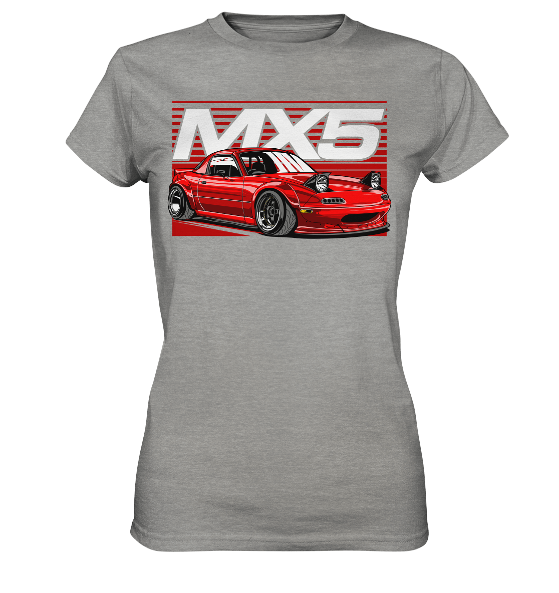 Widebody Mazda MX5 - Ladies Premium Shirt - MotoMerch.de