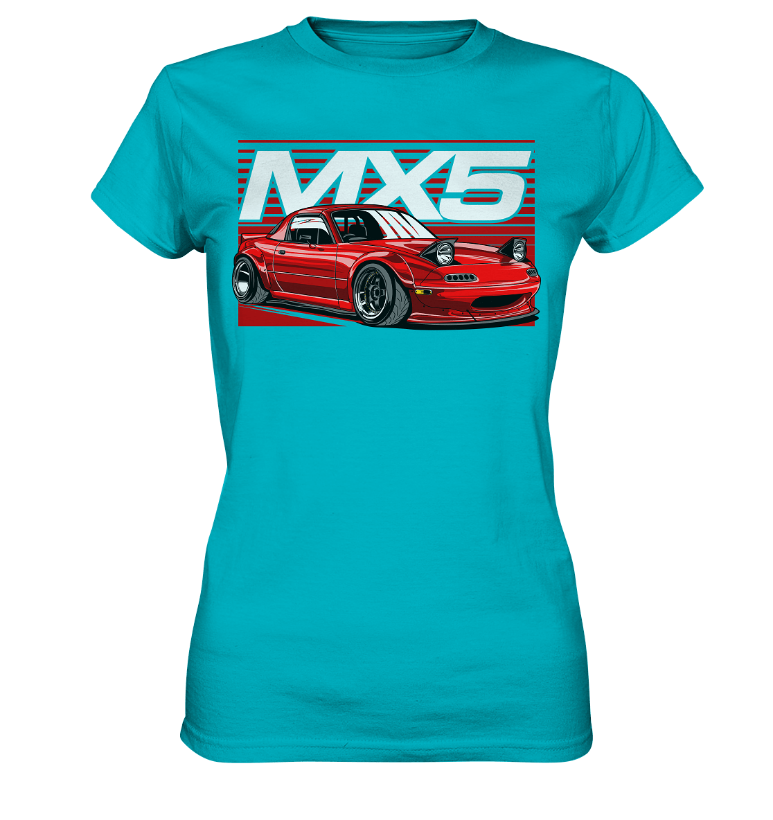 Widebody Mazda MX5 - Ladies Premium Shirt - MotoMerch.de